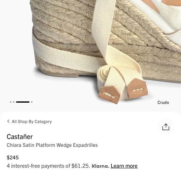 Castaner White Espadrille Wedges - Picture 4 of 6